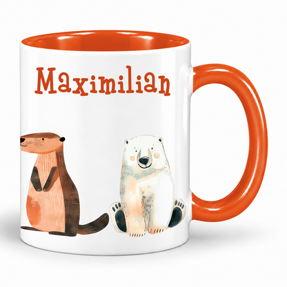 Keramik Tasse mit Namen | Tierparty