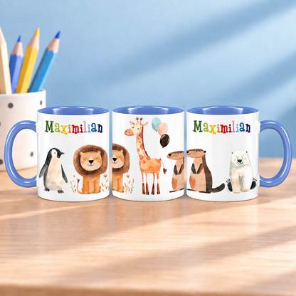 Keramik Tasse mit Namen | Tierparty