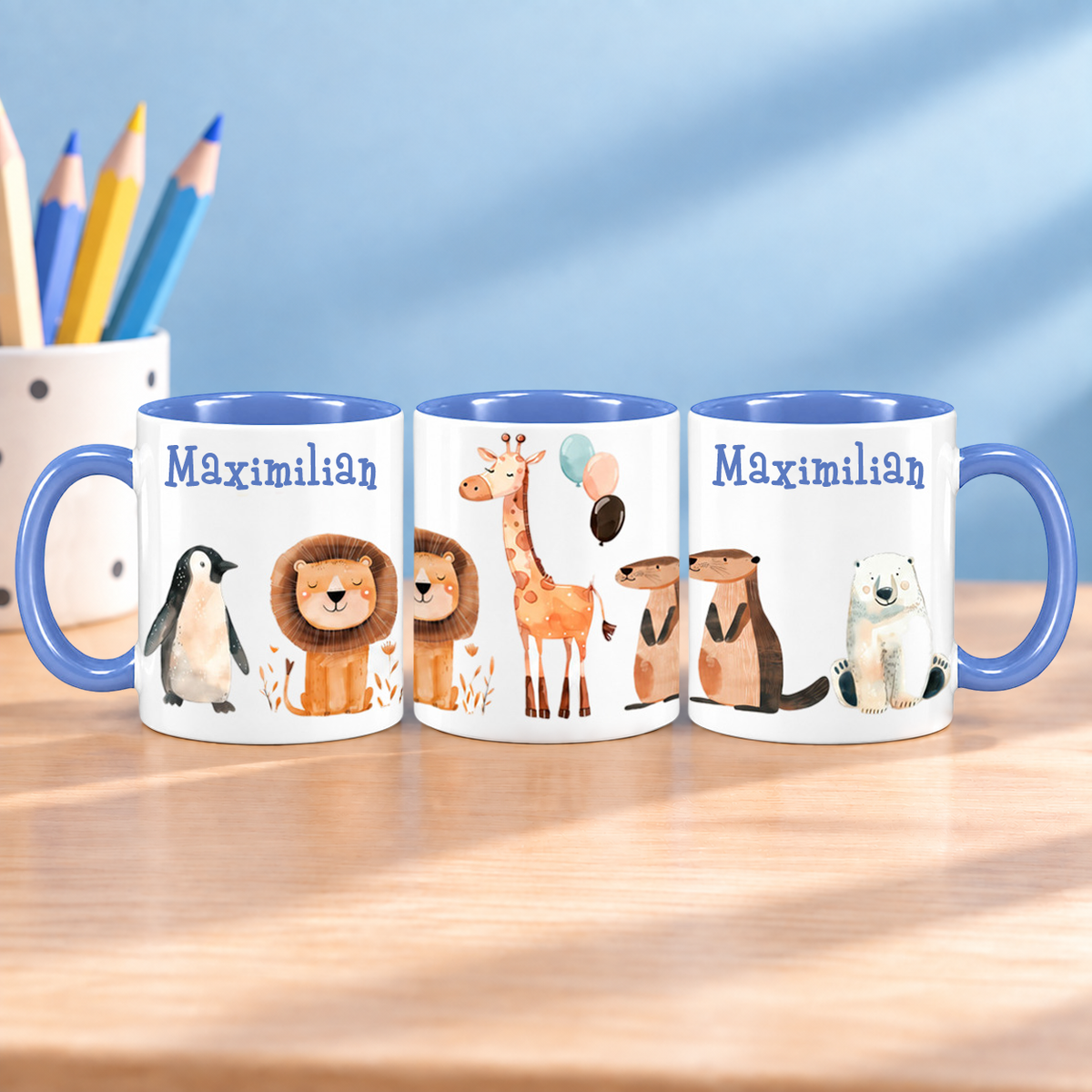 Keramik Tasse mit Namen | Tierparty