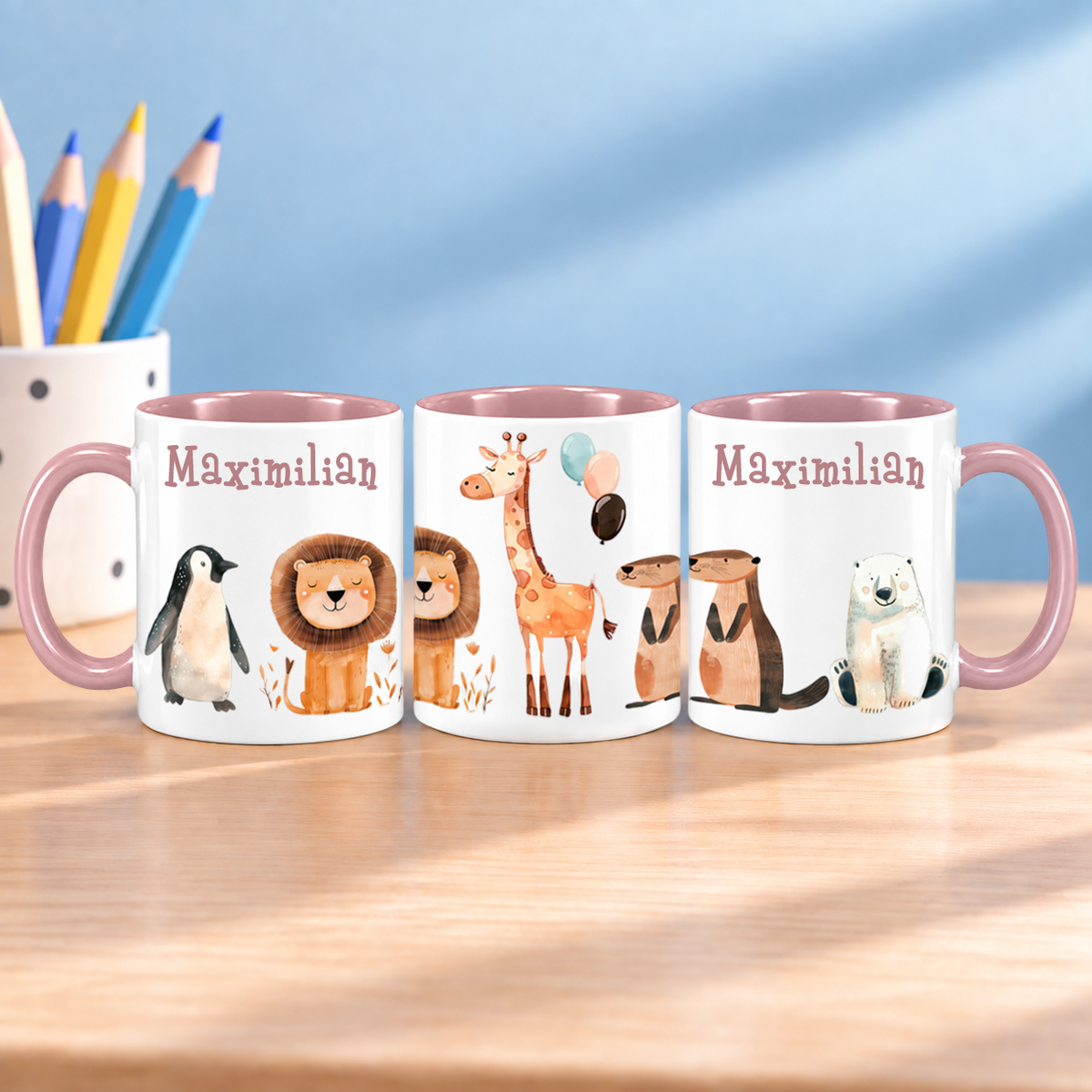Keramik Tasse mit Namen | Tierparty