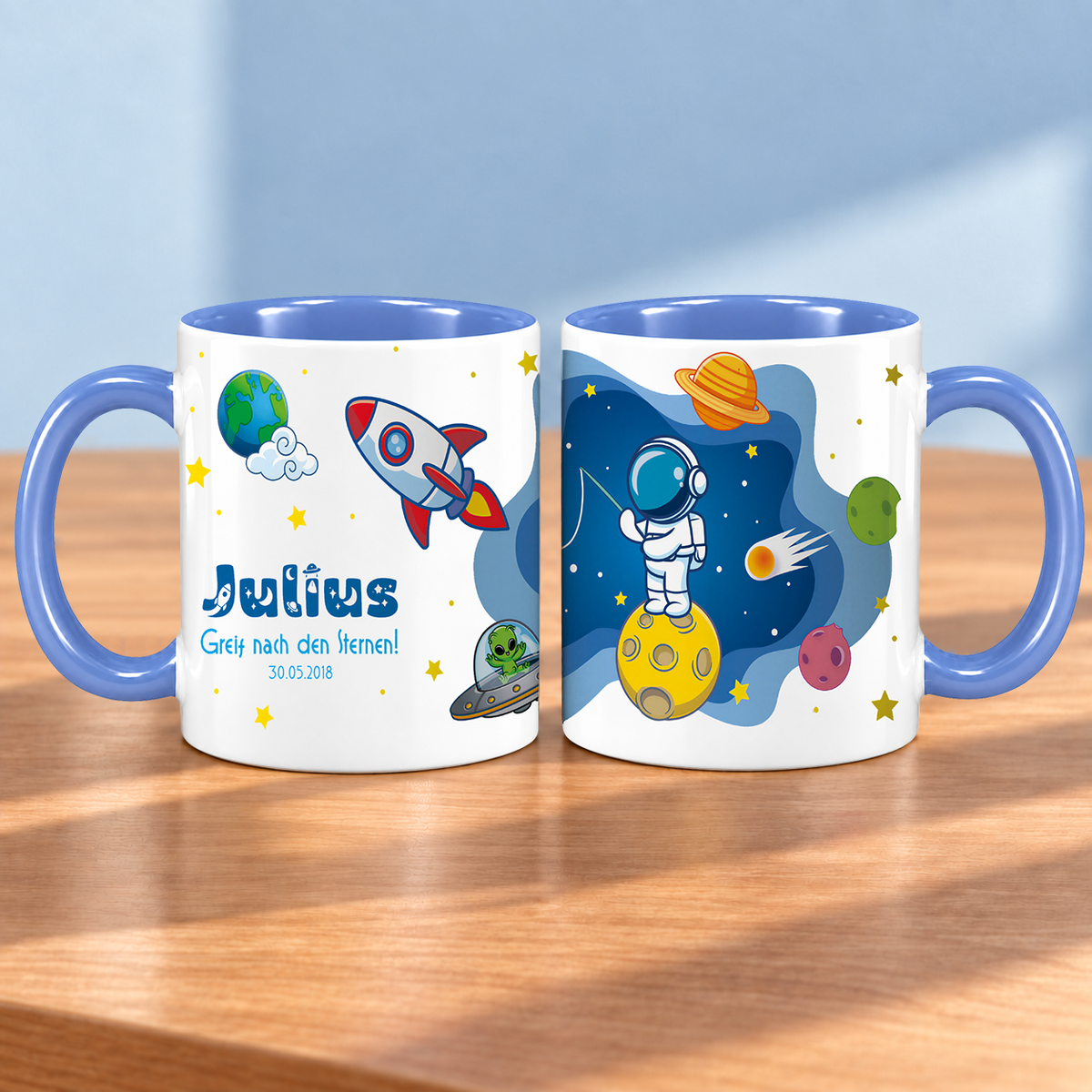 Keramik Tasse mit Namen | Schulstarter 2