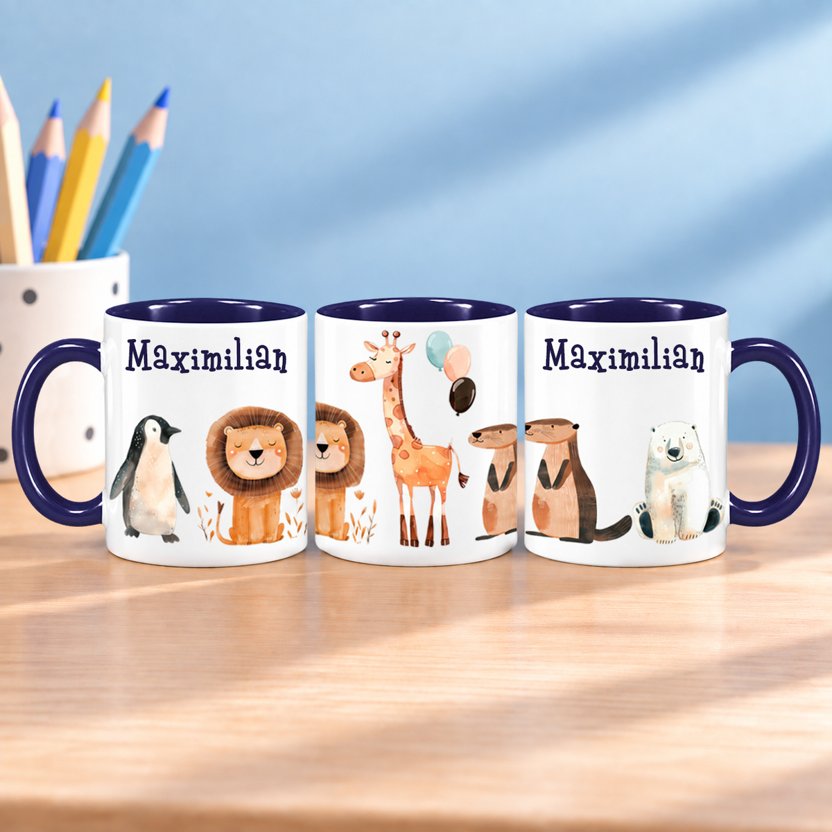 Keramik Tasse mit Namen | Tierparty