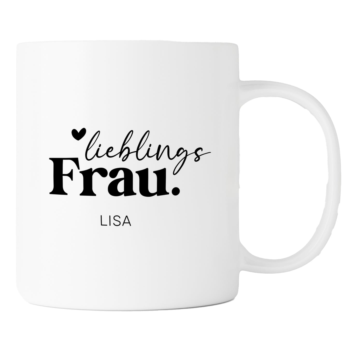Keramik Tasse mit Namen | Lieblingsfrau