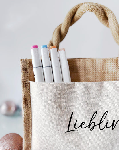 Jute Pocket Tasche | Lieblingszeit