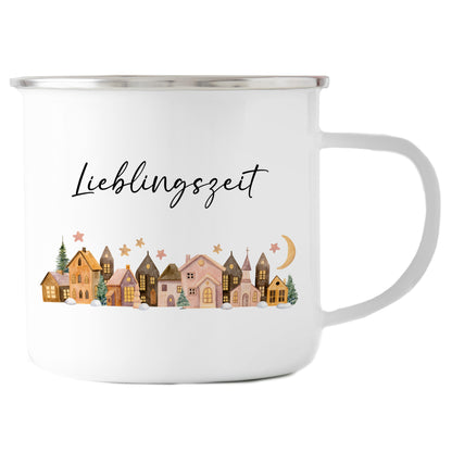 Emaille Tasse | Lieblingszeit