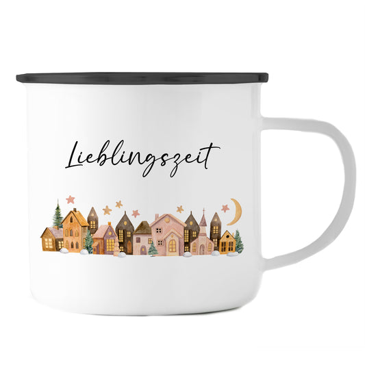 Emaille Tasse | Lieblingszeit
