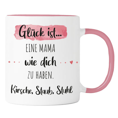Keramik Tasse mit Name | Glück ist eine Mama wie dich zu haben