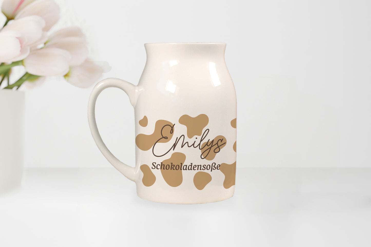 Keramik Kännchen mit Name | 500 ml | Schokoladensoße