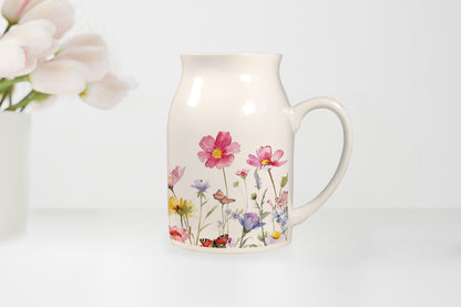 Keramik Kännchen | 500 ml | Blumen