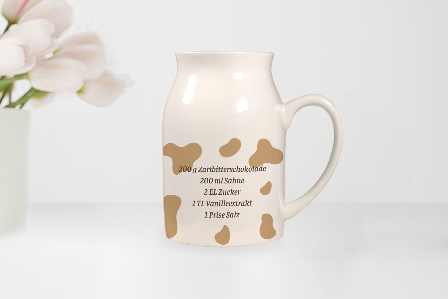 Keramik Kännchen mit Name | 500 ml | Schokoladensoße