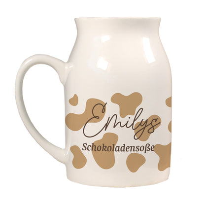 Keramik Kännchen mit Name | 500 ml | Schokoladensoße