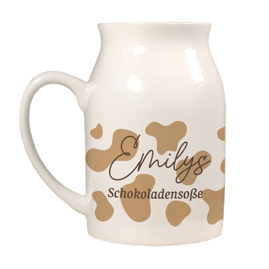 Keramik Kännchen mit Name | 500 ml | Schokoladensoße