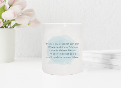 Keramik Spardose mit Name, Datum + Anlass | Wal groß