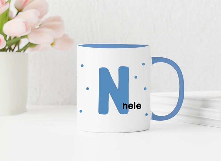 Personalisierte Tasse | Initiale Name | zum Verschenken | für Kinder und große Leute | Geburtstag | Keramik in 13 verschiedenen Farben