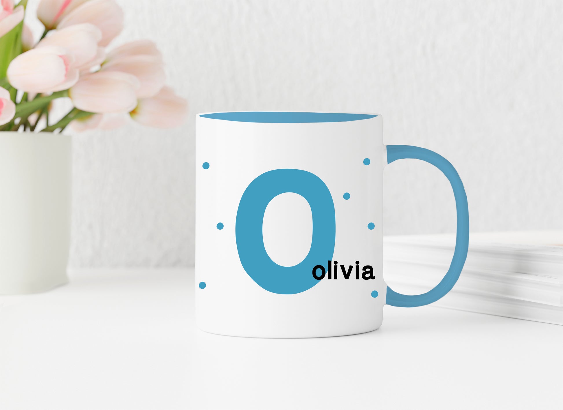 Personalisierte Tasse | Initiale Name | zum Verschenken | für Kinder und große Leute | Geburtstag | Keramik in 13 verschiedenen Farben - verschenkich.de