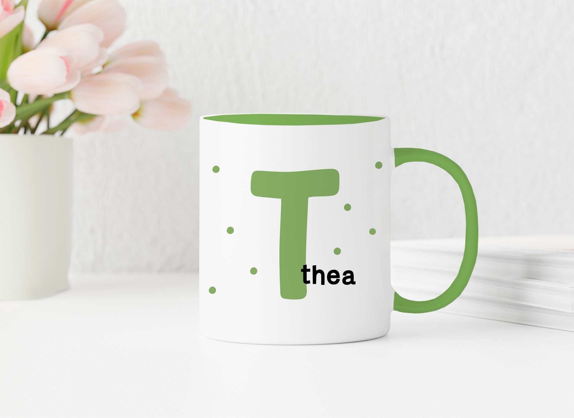 Personalisierte Tasse | Initiale Name | zum Verschenken | für Kinder und große Leute | Geburtstag | Keramik in 13 verschiedenen Farben - verschenkich.de
