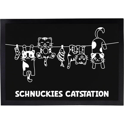 Napfunterlage mit Name | Catstation