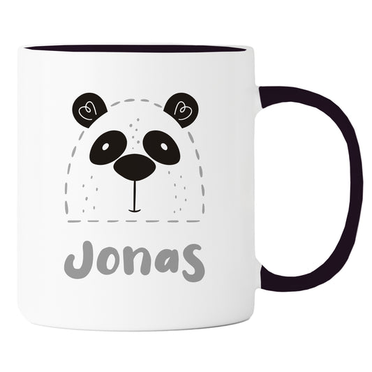 Keramik Tasse mit Name | Panda