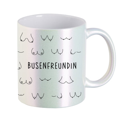 Keramik Tasse in Perlmutt | Busenfreundin 2.0