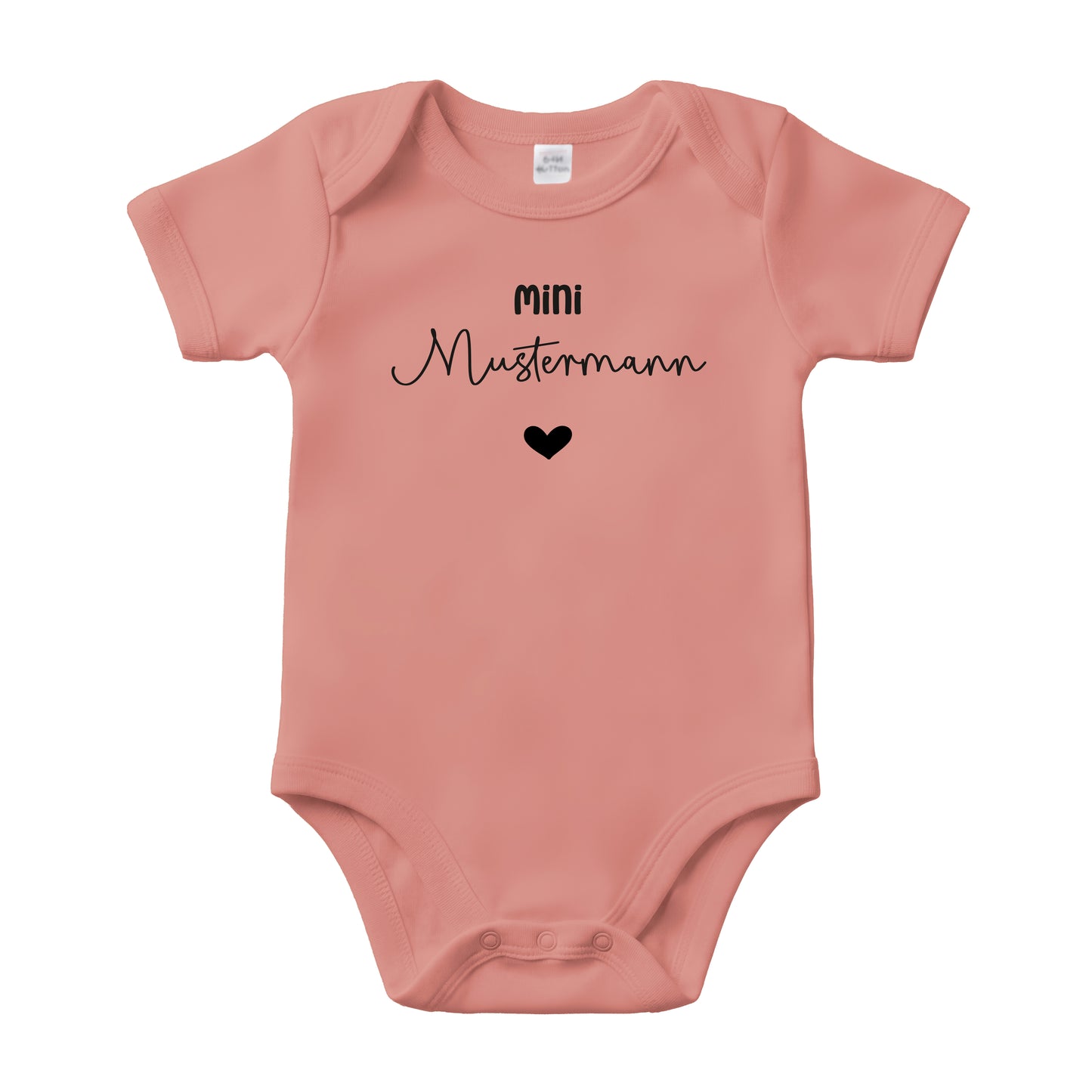Baby Body Kurzarm mit Name | Basic Body aus Bio-Baumwolle | Mini