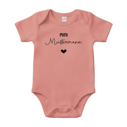 Baby Body Kurzarm mit Name | Basic Body aus Bio-Baumwolle | Mini