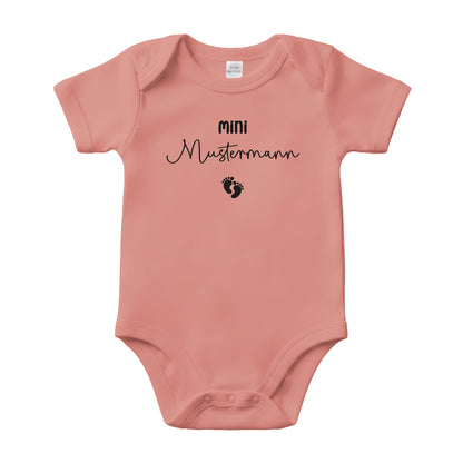 Baby Body Kurzarm mit Name | Basic Body aus Bio-Baumwolle | Mini
