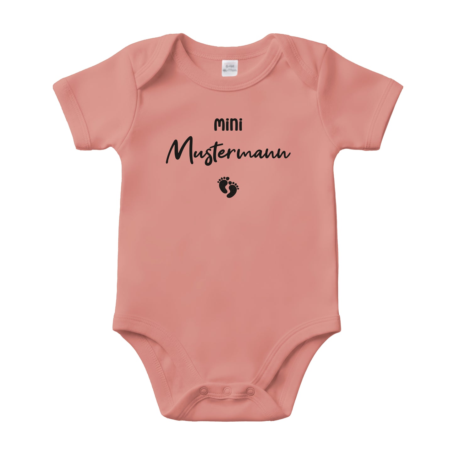 Baby Body Kurzarm mit Name | Basic Body aus Bio-Baumwolle | Mini