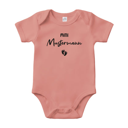 Baby Body Kurzarm mit Name | Basic Body aus Bio-Baumwolle | Mini