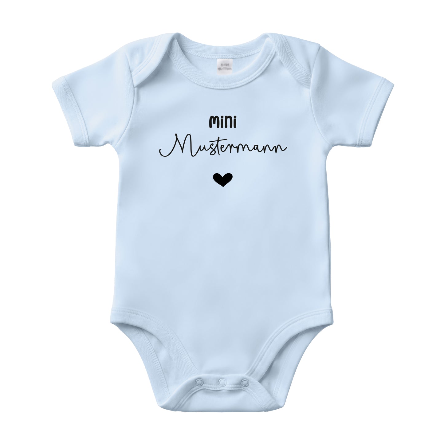 Baby Body Kurzarm mit Name | Basic Body aus Bio-Baumwolle | Mini
