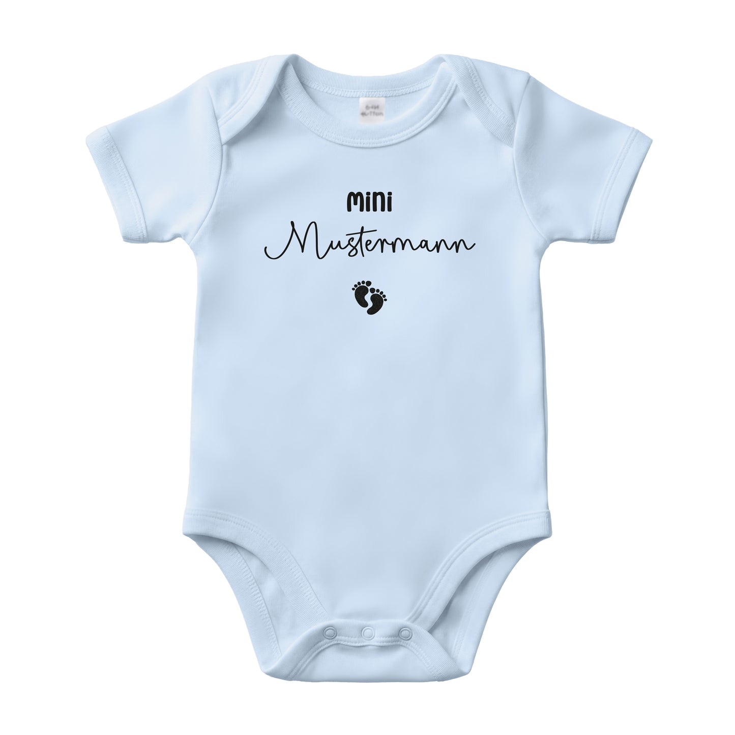 Baby Body Kurzarm mit Name | Basic Body aus Bio-Baumwolle | Mini