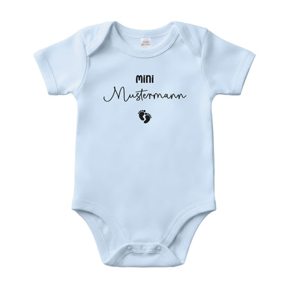 Baby Body Kurzarm mit Name | Basic Body aus Bio-Baumwolle | Mini