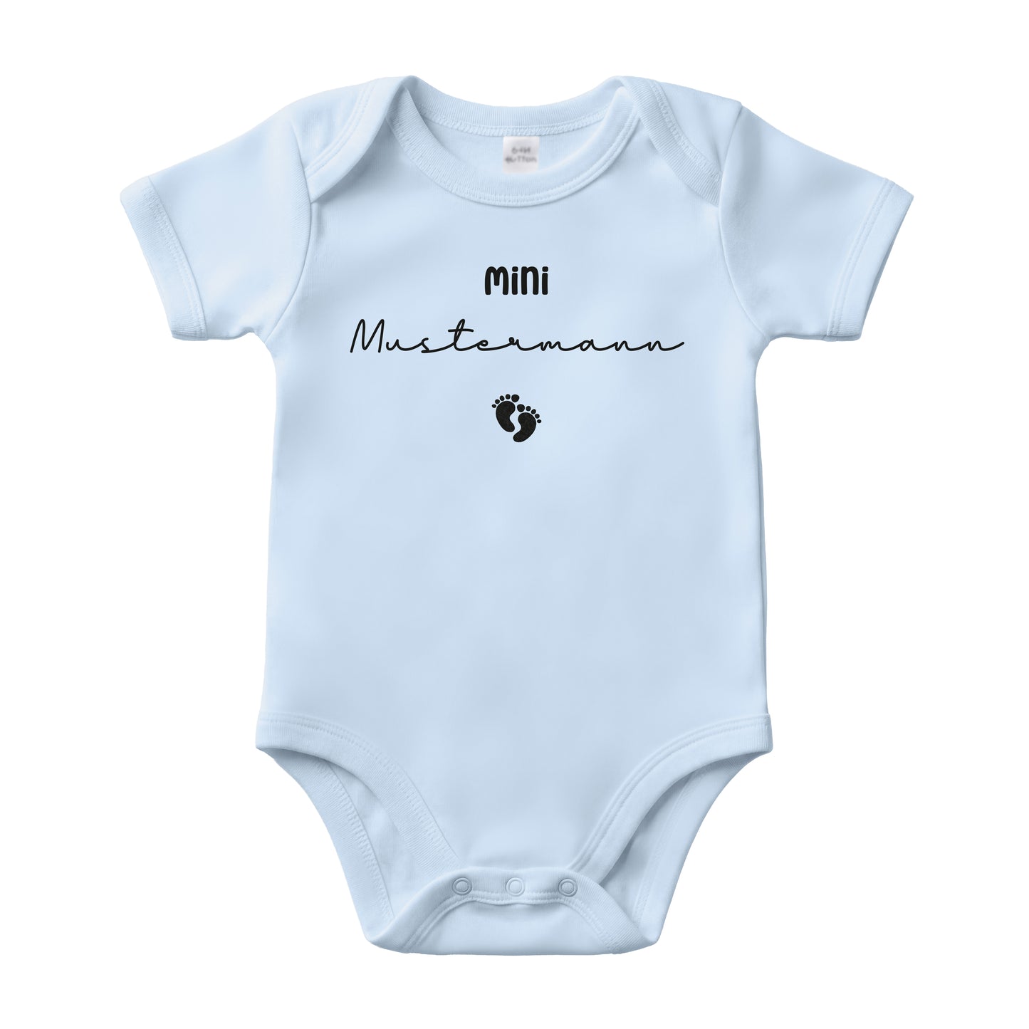 Baby Body Kurzarm mit Name | Basic Body aus Bio-Baumwolle | Mini