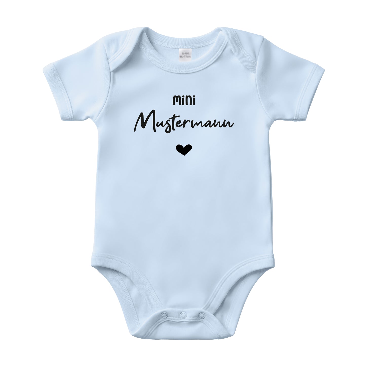Baby Body Kurzarm mit Name | Basic Body aus Bio-Baumwolle | Mini