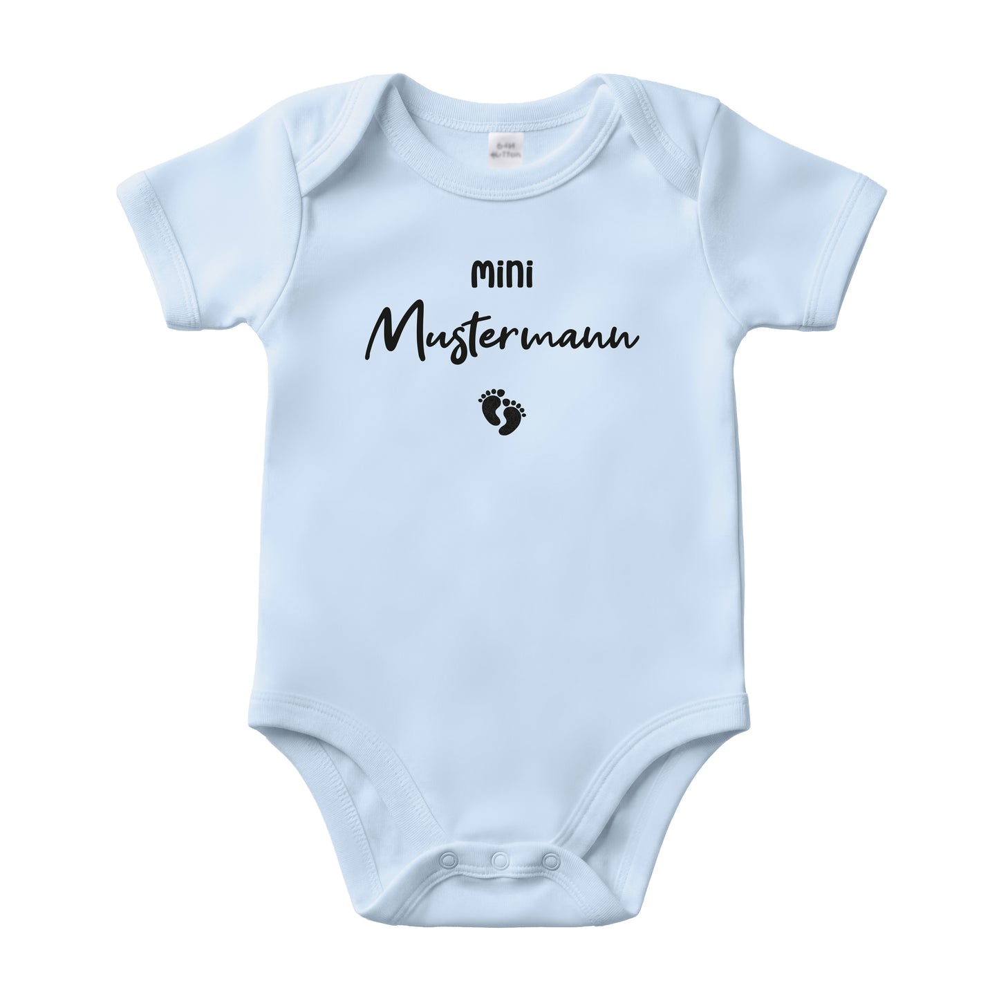 Baby Body Kurzarm mit Name | Basic Body aus Bio-Baumwolle | Mini