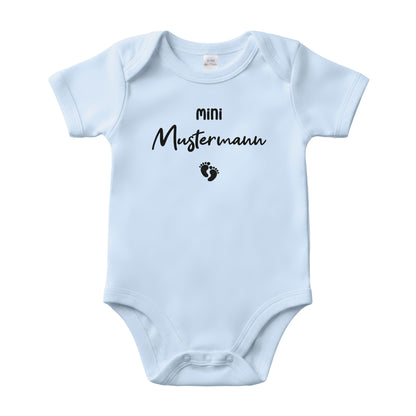 Baby Body Kurzarm mit Name | Basic Body aus Bio-Baumwolle | Mini