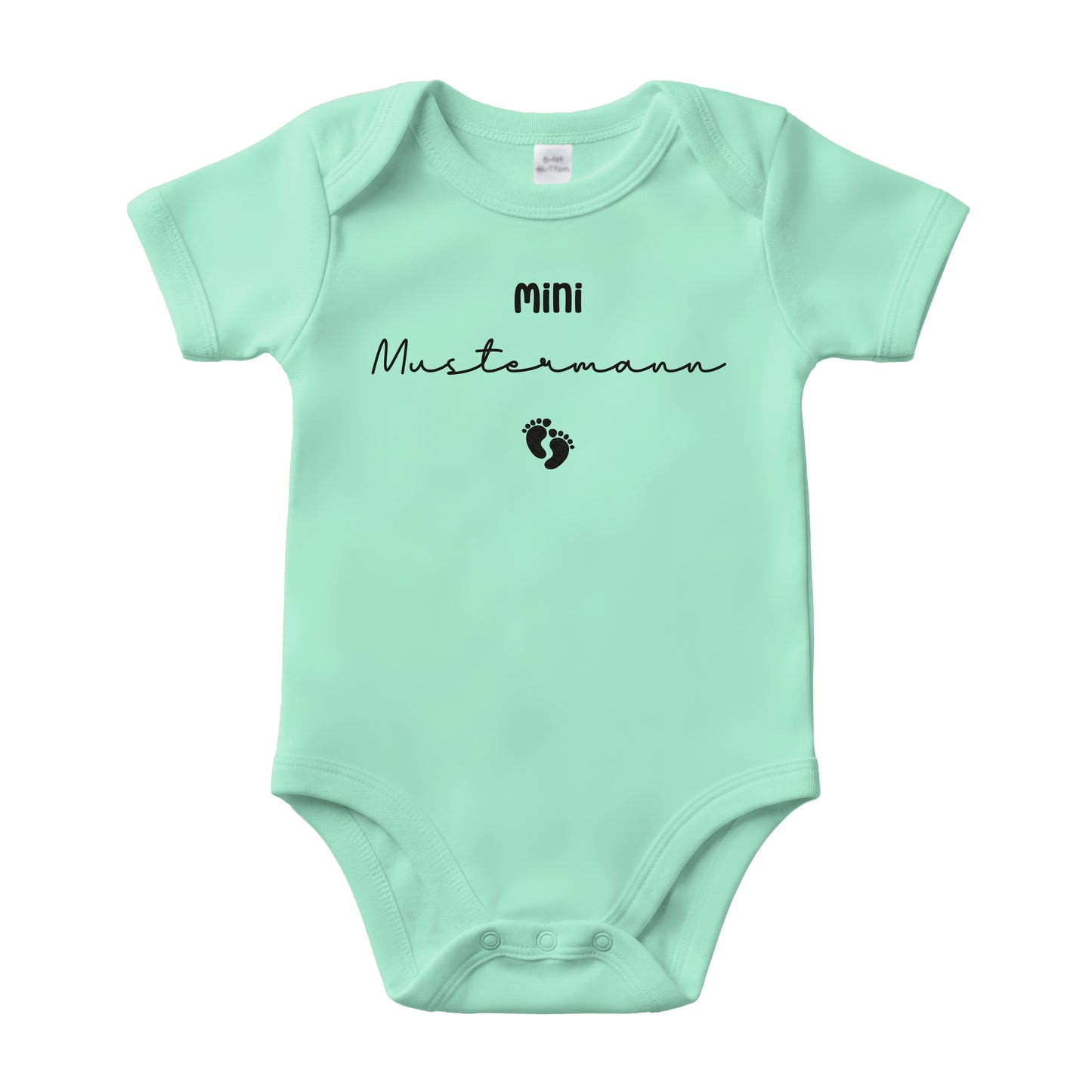 Baby Body Kurzarm mit Name | Basic Body aus Bio-Baumwolle | Mini