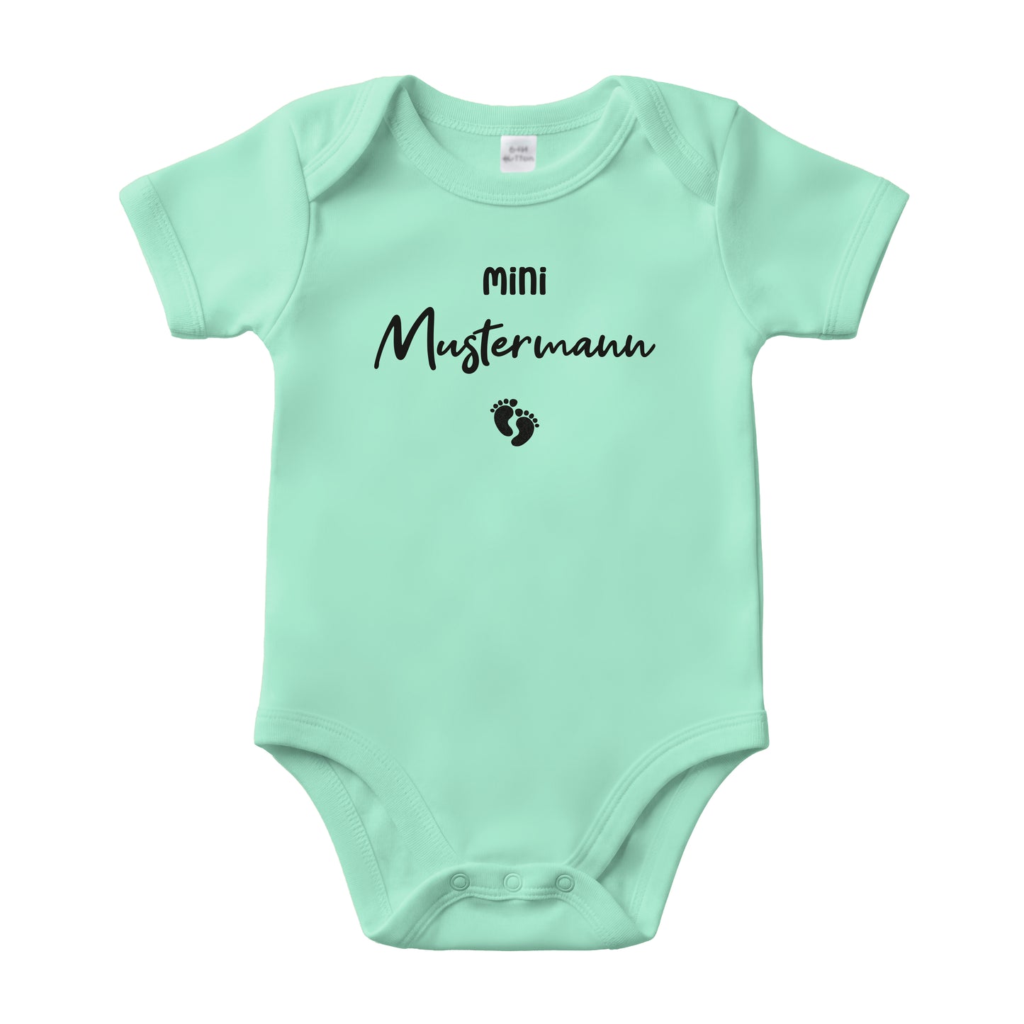 Baby Body Kurzarm mit Name | Basic Body aus Bio-Baumwolle | Mini