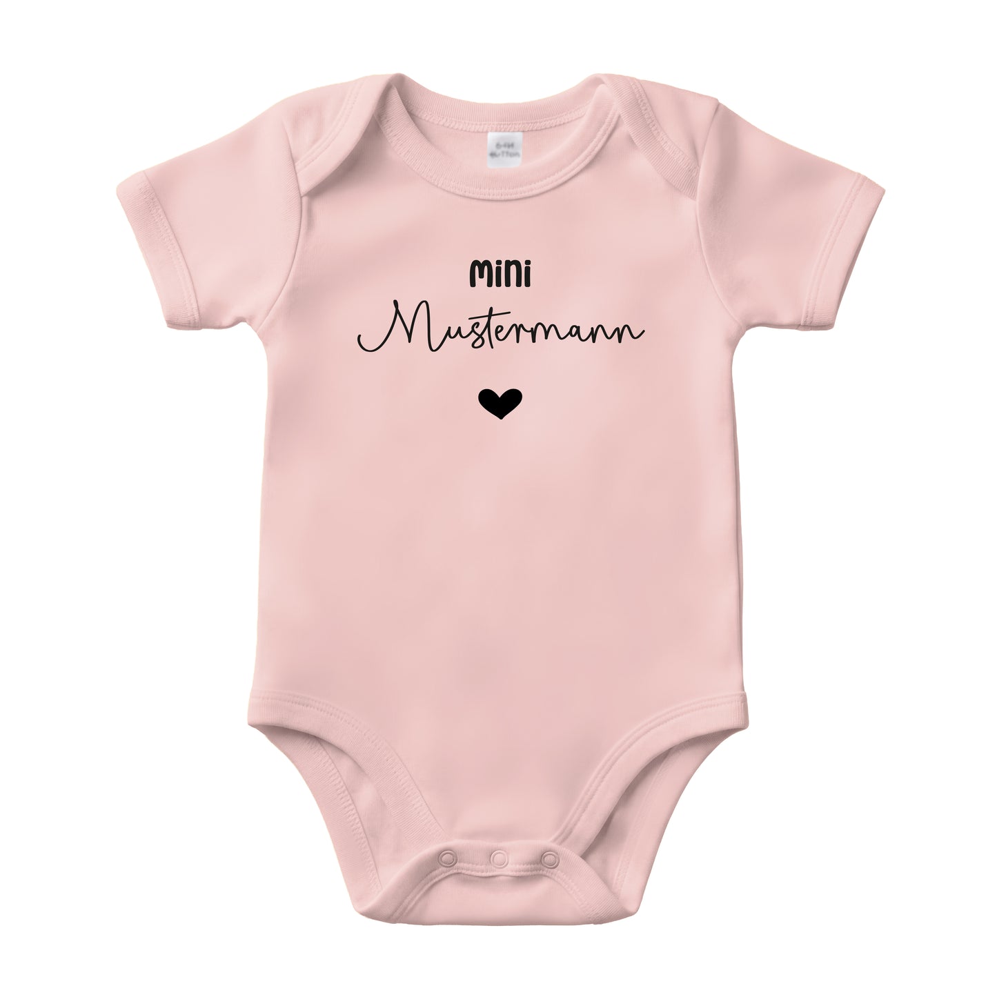 Baby Body Kurzarm mit Name | Basic Body aus Bio-Baumwolle | Mini