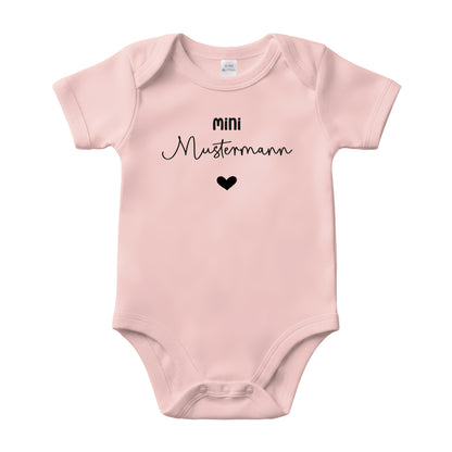 Baby Body Kurzarm mit Name | Basic Body aus Bio-Baumwolle | Mini