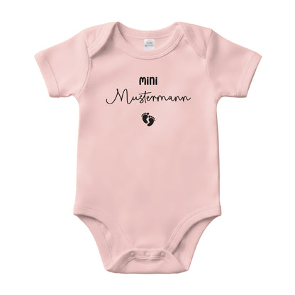Baby Body Kurzarm mit Name | Basic Body aus Bio-Baumwolle | Mini