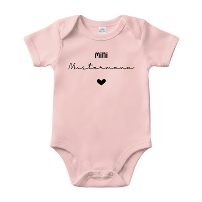 Baby Body Kurzarm mit Name | Basic Body aus Bio-Baumwolle | Mini