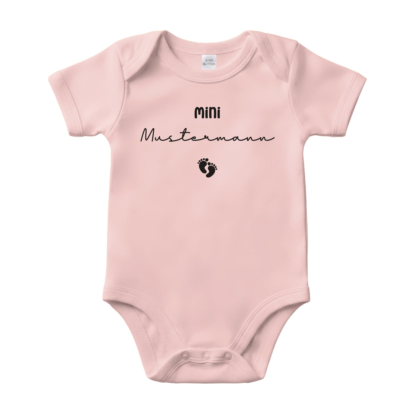 Baby Body Kurzarm mit Name | Basic Body aus Bio-Baumwolle | Mini