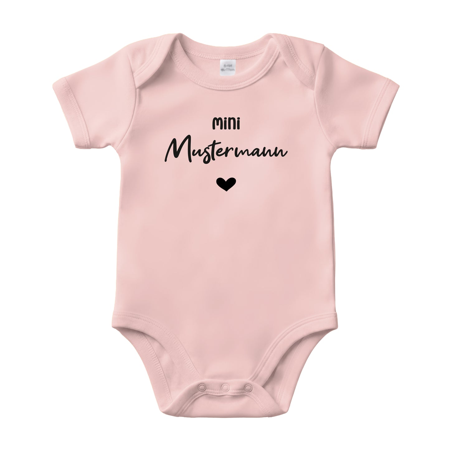 Baby Body Kurzarm mit Name | Basic Body aus Bio-Baumwolle | Mini