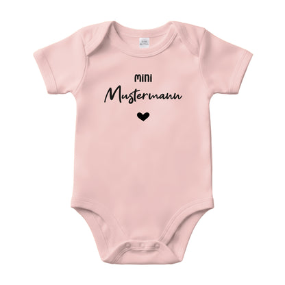 Baby Body Kurzarm mit Name | Basic Body aus Bio-Baumwolle | Mini
