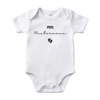 Baby Body Kurzarm mit Name | Basic Body aus Bio-Baumwolle | Mini