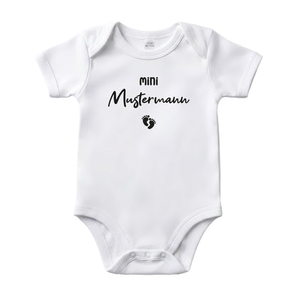 Baby Body Kurzarm mit Name | Basic Body aus Bio-Baumwolle | Mini