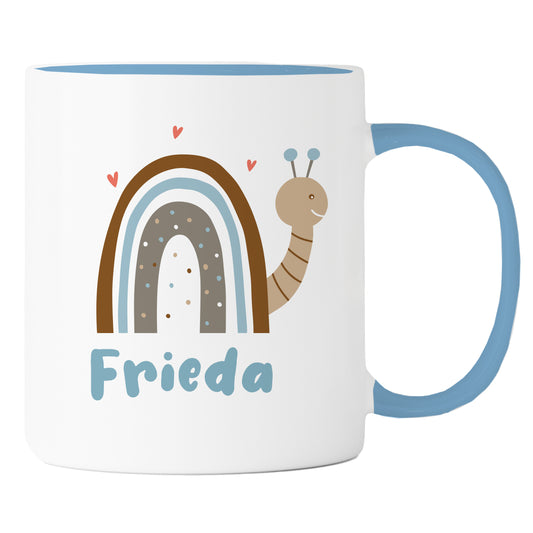 Keramik Tasse mit Name | Schnecke
