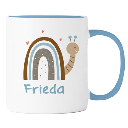 Keramik Tasse mit Name | Schnecke