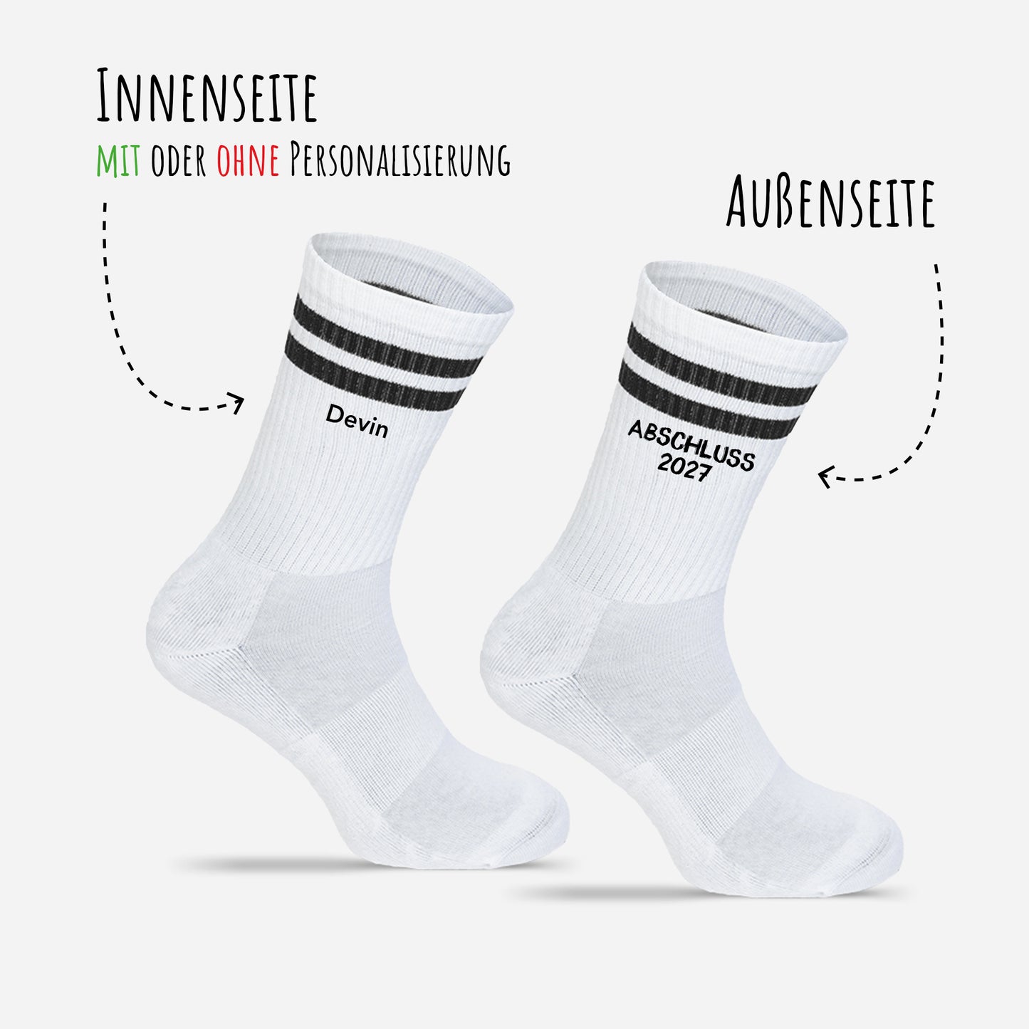 Socken mit Namen | Abi | Abschluss