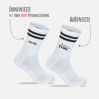 Socken mit Namen | Lieblingsfrau